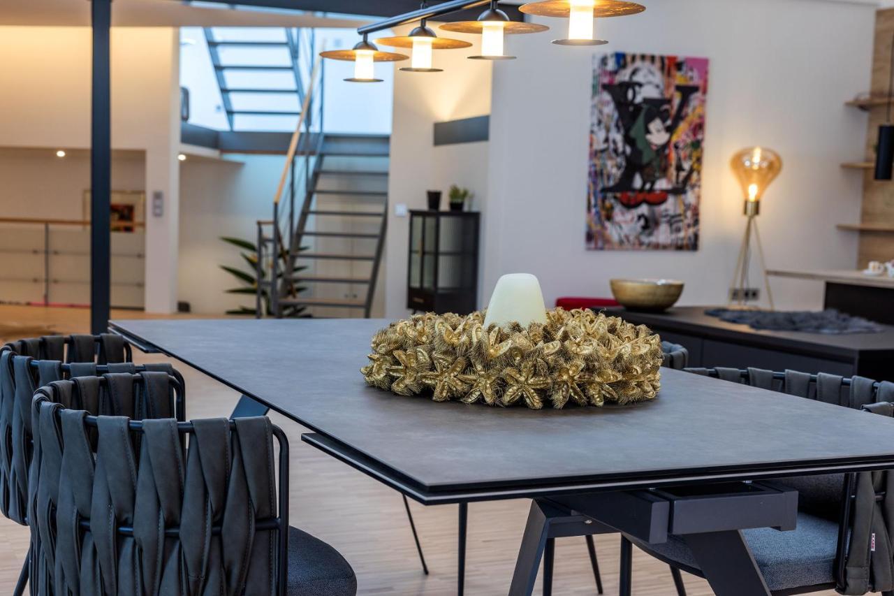 Luxus Wellness Loft - 245qm - Designwohnen im Zentrum Gütersloh Exterior foto
