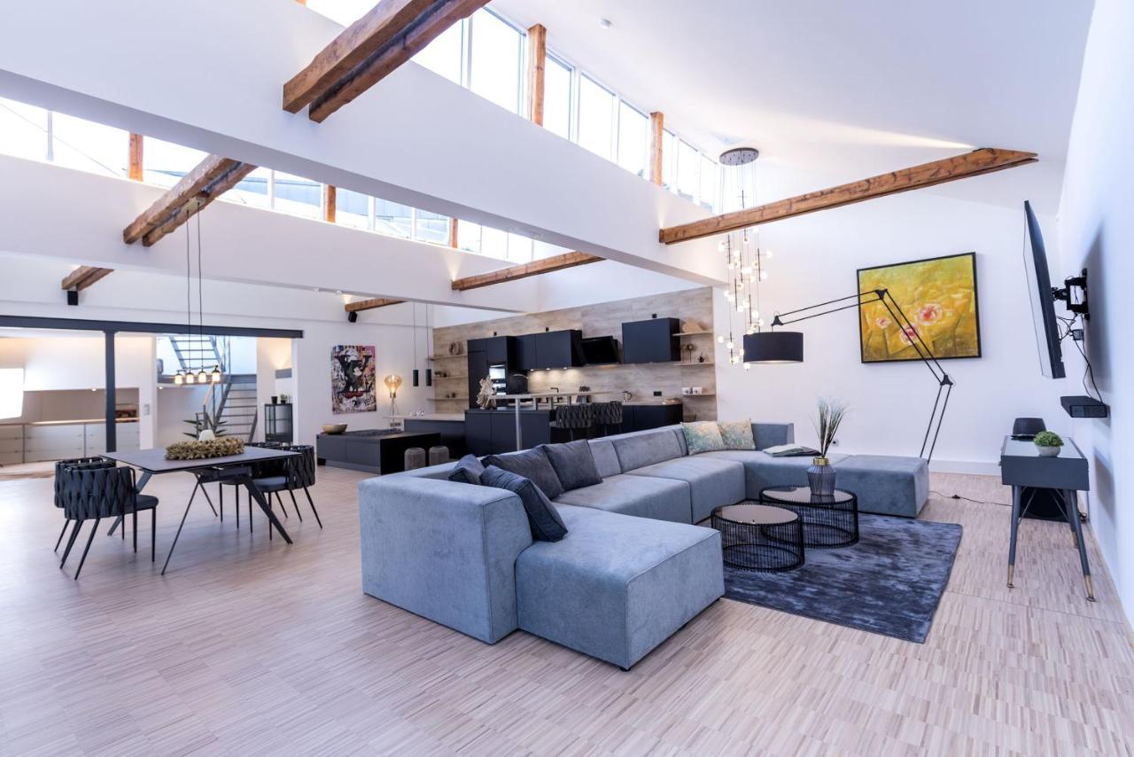 Luxus Wellness Loft - 245qm - Designwohnen im Zentrum Gütersloh Exterior foto