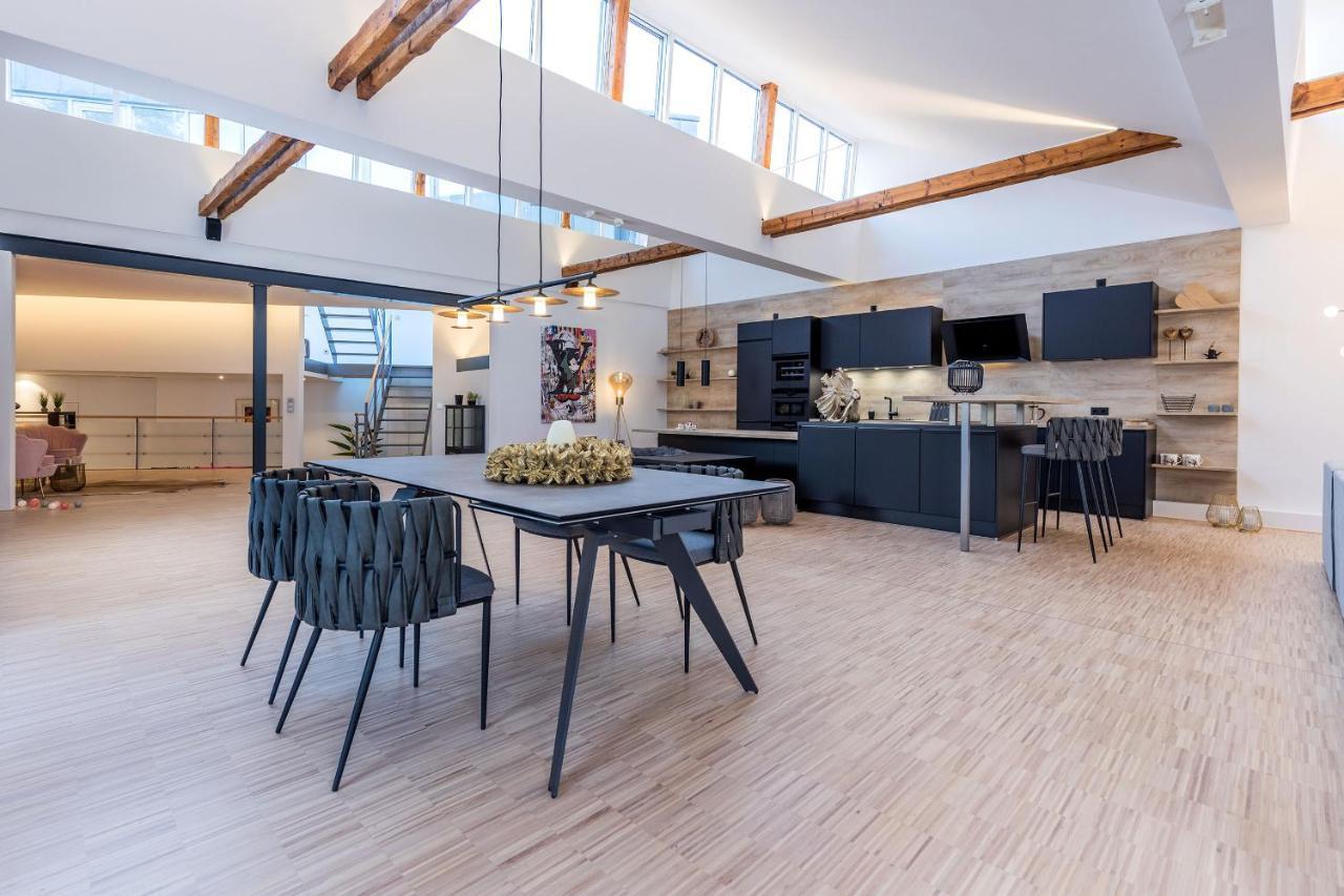 Luxus Wellness Loft - 245qm - Designwohnen im Zentrum Gütersloh Exterior foto
