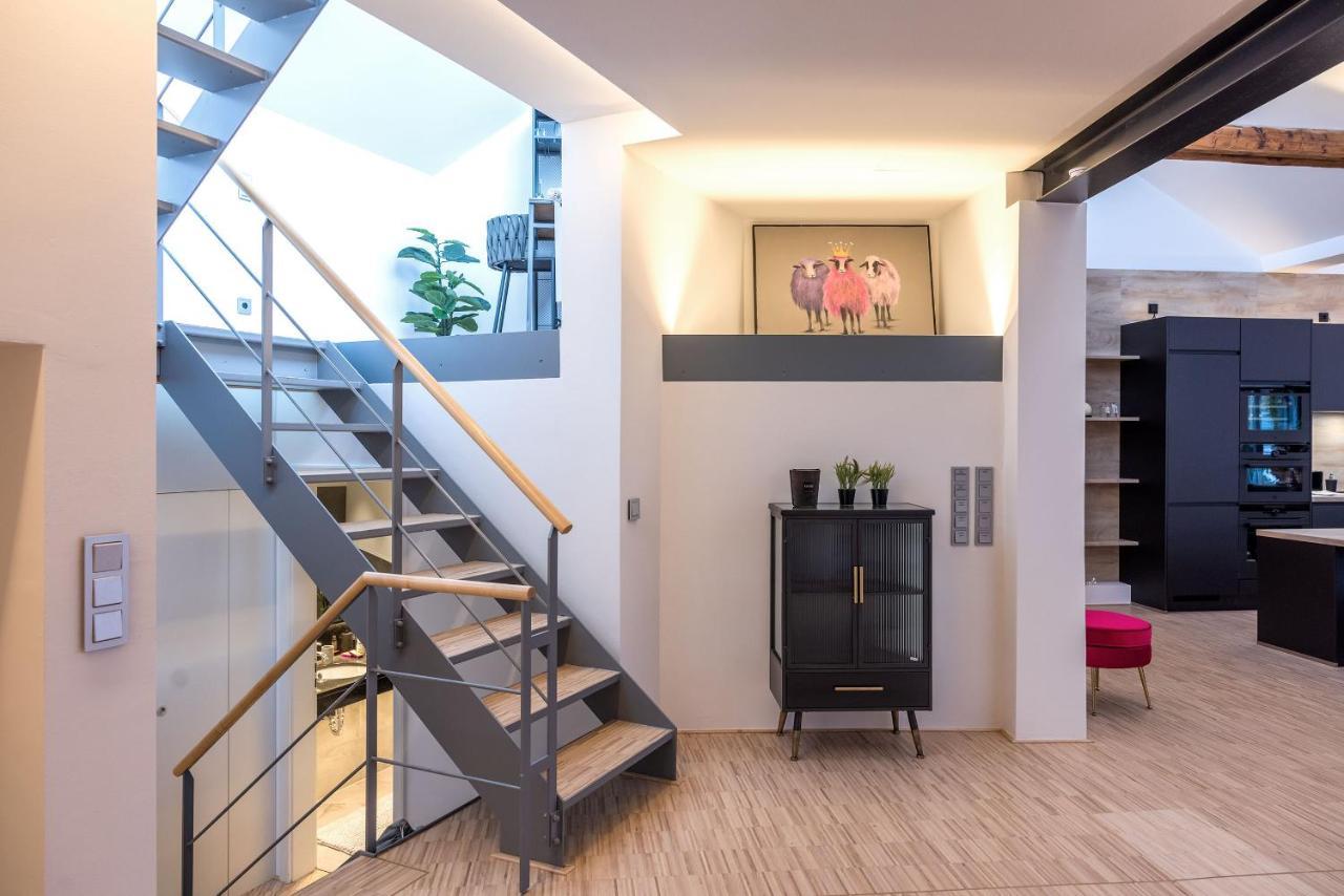 Luxus Wellness Loft - 245qm - Designwohnen im Zentrum Gütersloh Exterior foto