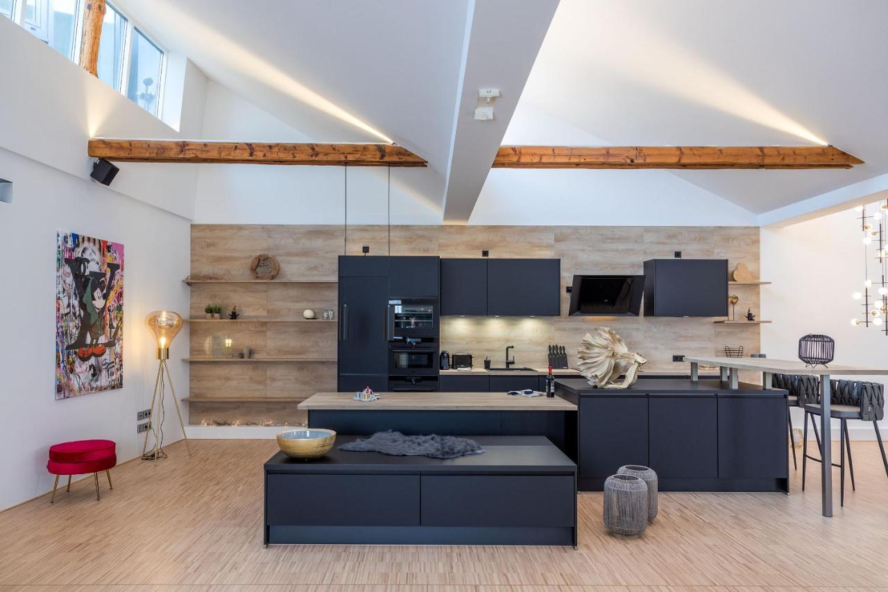 Luxus Wellness Loft - 245qm - Designwohnen im Zentrum Gütersloh Exterior foto